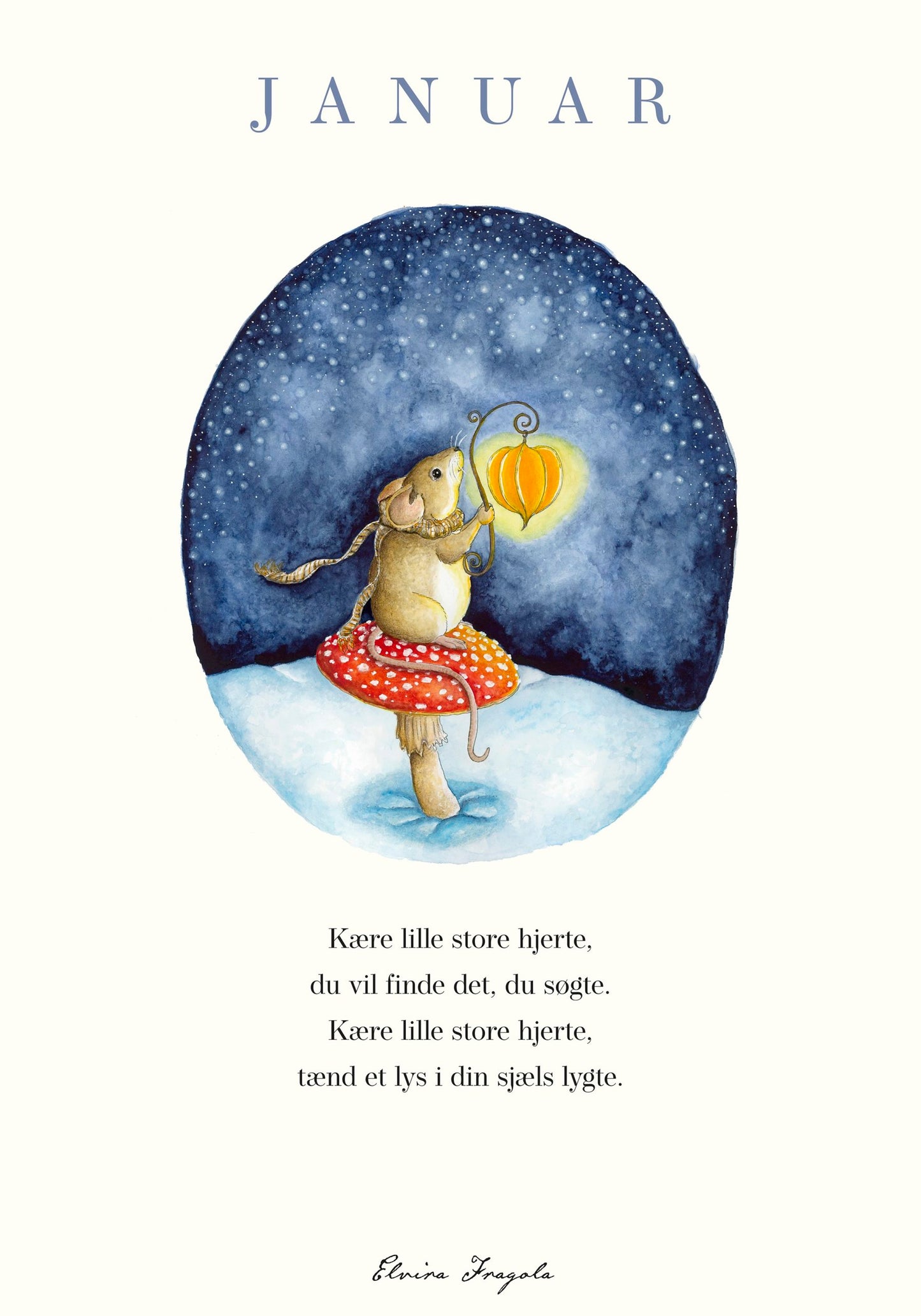 Januar – Året plakat – Elvira Fragola