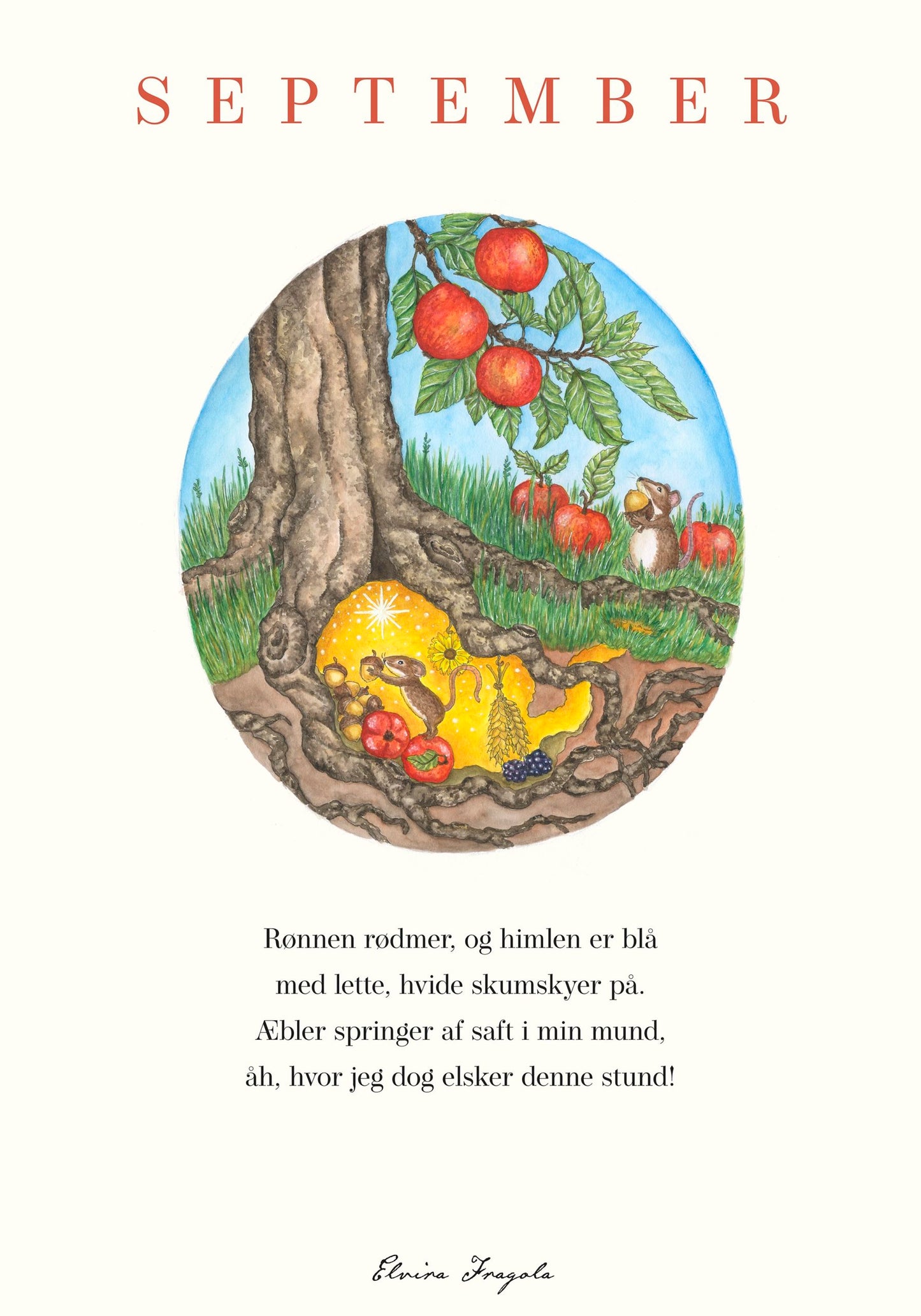 September – Året plakat – Elvira Fragola