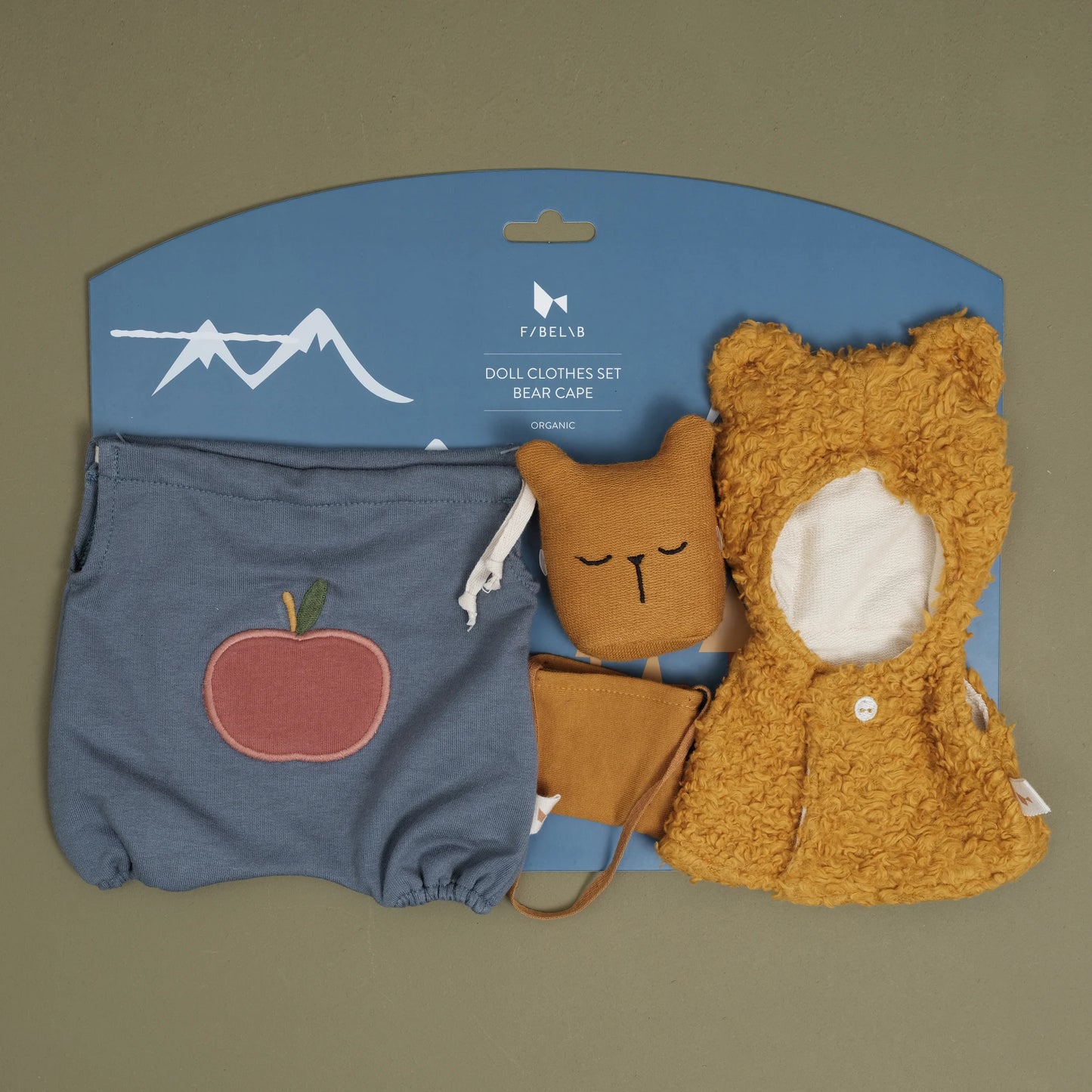 Fabelab - Doll Clothes Set – Bear Cape