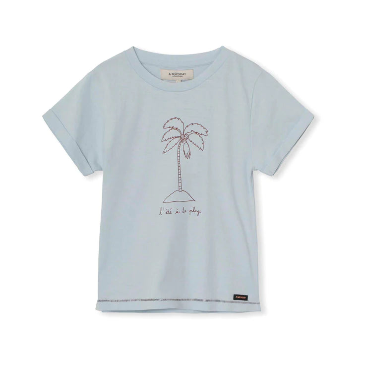 A Monday in Copenhagen - Plage T-shirt - Pearl Blue